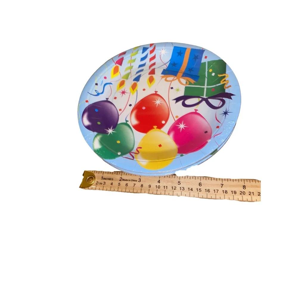 Kids Party Plates Lot Baby Shark Birthday Balloons Paper Plates Mixed Designs